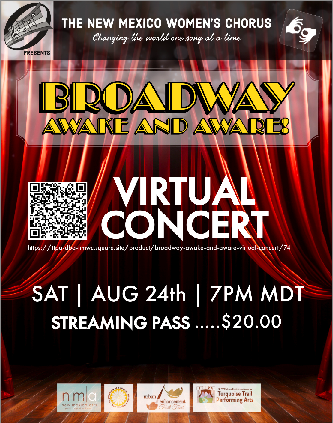 Streaming Broadcast of NMWC Presents Broadway | Awake and Aware